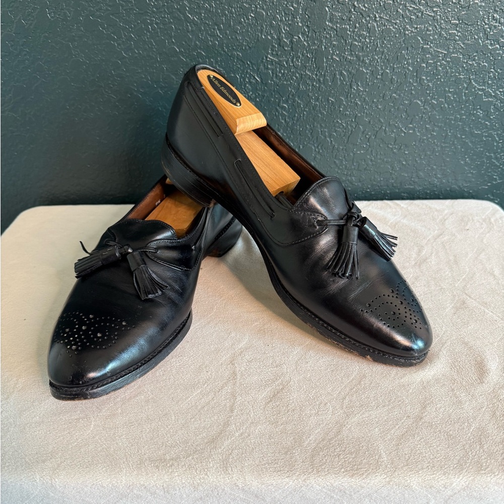 Allen Edmonds Windham Black Leather Loafers Slip-Ons